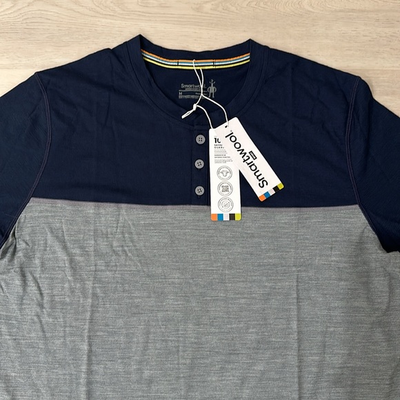 Smartwool Men's Long Sleeve Colorblock Henley - Picture 4 of 7